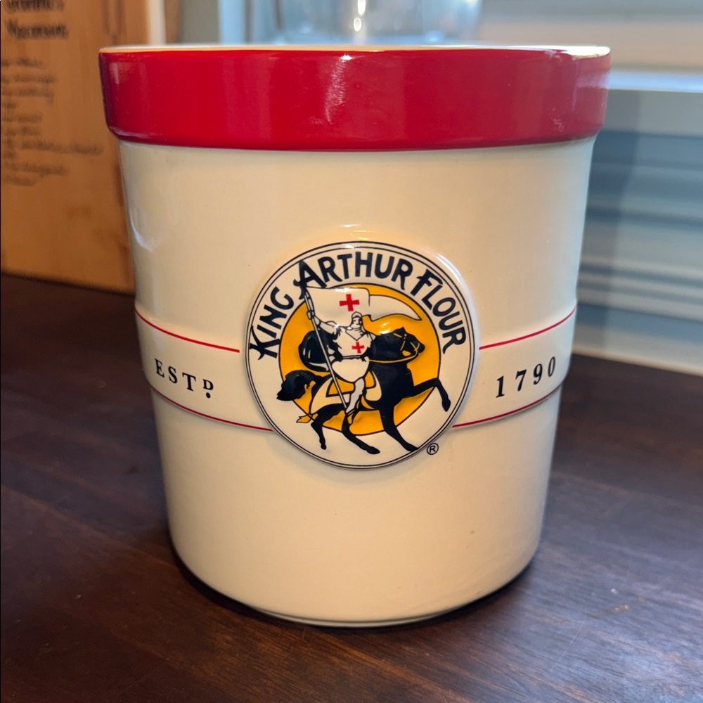 King Arthur Flour Ceramic utensil Jar